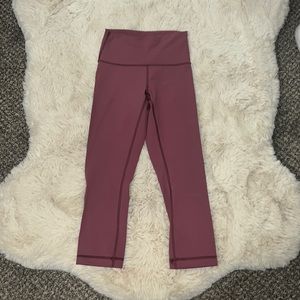 Pink lululemon align capris